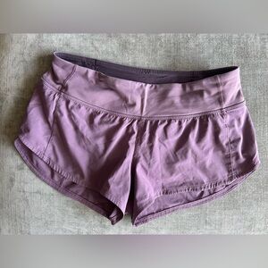 Lululemon Speed Up Shorts 2.5 Size 4 Purple